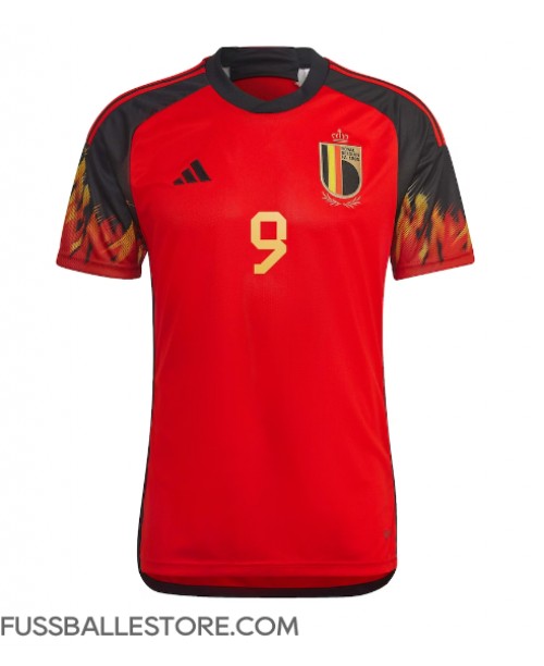 Günstige Belgien Romelu Lukaku #9 Heimtrikot WM 2022 Kurzarm